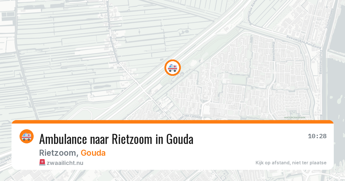 Ambulance naar Rietzoom in Gouda — 21 jul 2026