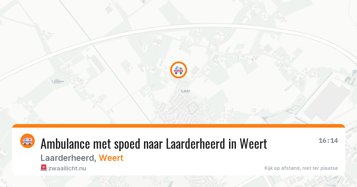 Ambulance met spoed naar Laarderheerd in Weert — 16 jul 2026