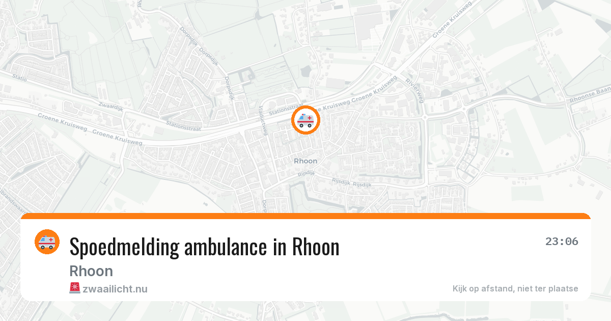 Spoedmelding ambulance in Rhoon — 25 jul 2026