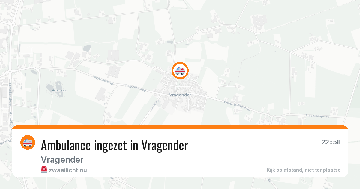 Ambulance ingezet in Vragender — 3 jul 2026