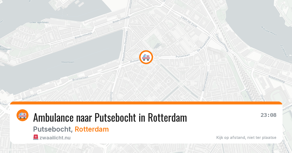 Ambulance naar Putsebocht in Rotterdam — 26 mei 2026