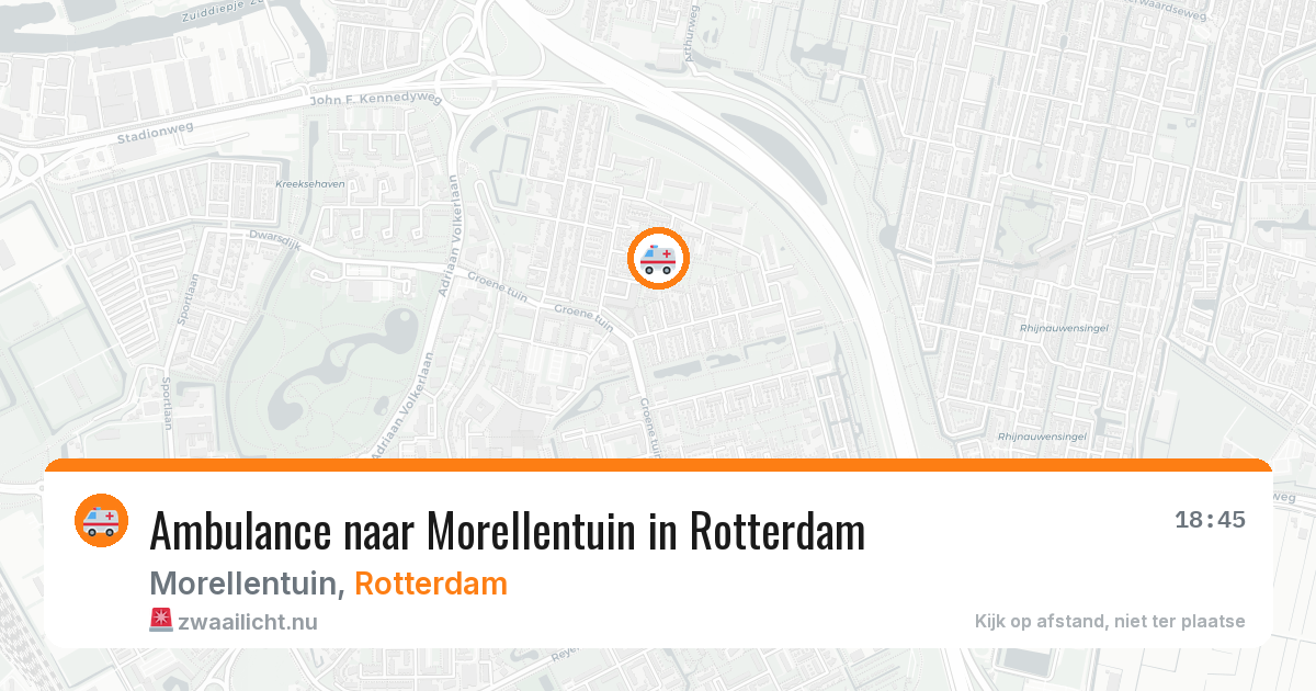 Ambulance naar Morellentuin in Rotterdam — 1 jun 2026