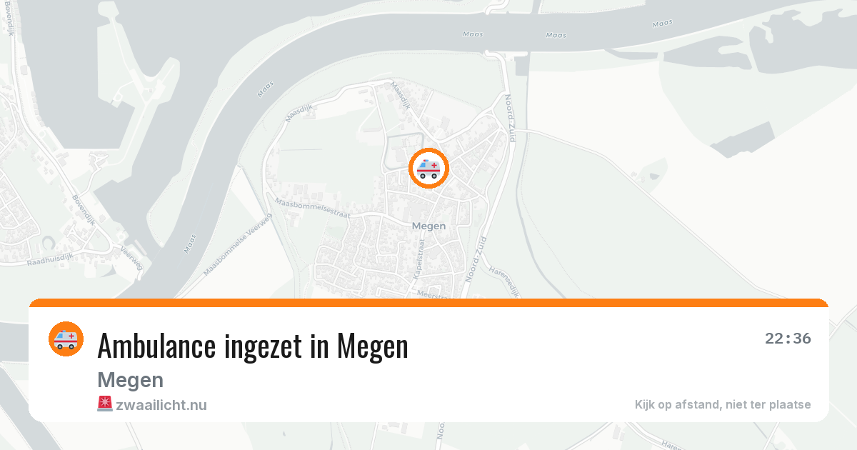 Ambulance ingezet in Megen — 26 jun 2026