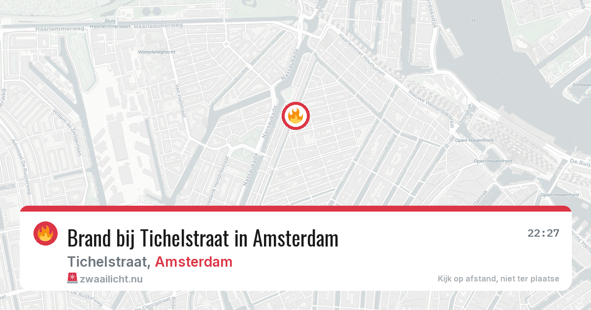 Brand bij Tichelstraat in Amsterdam — 17 jul 2026