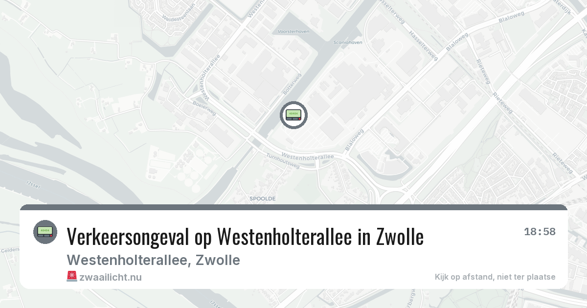 Verkeersongeval op Westenholterallee in Zwolle — 21 jul 2026