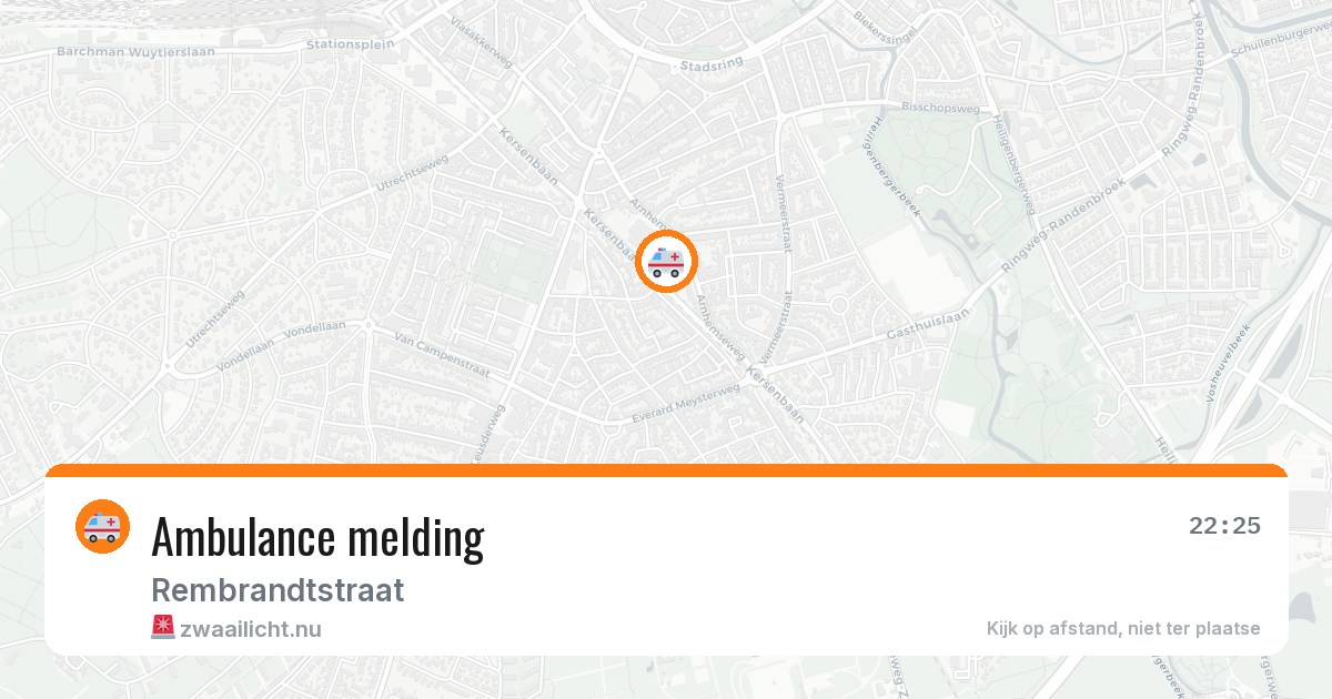 Ambulance melding — 25 jul 2026