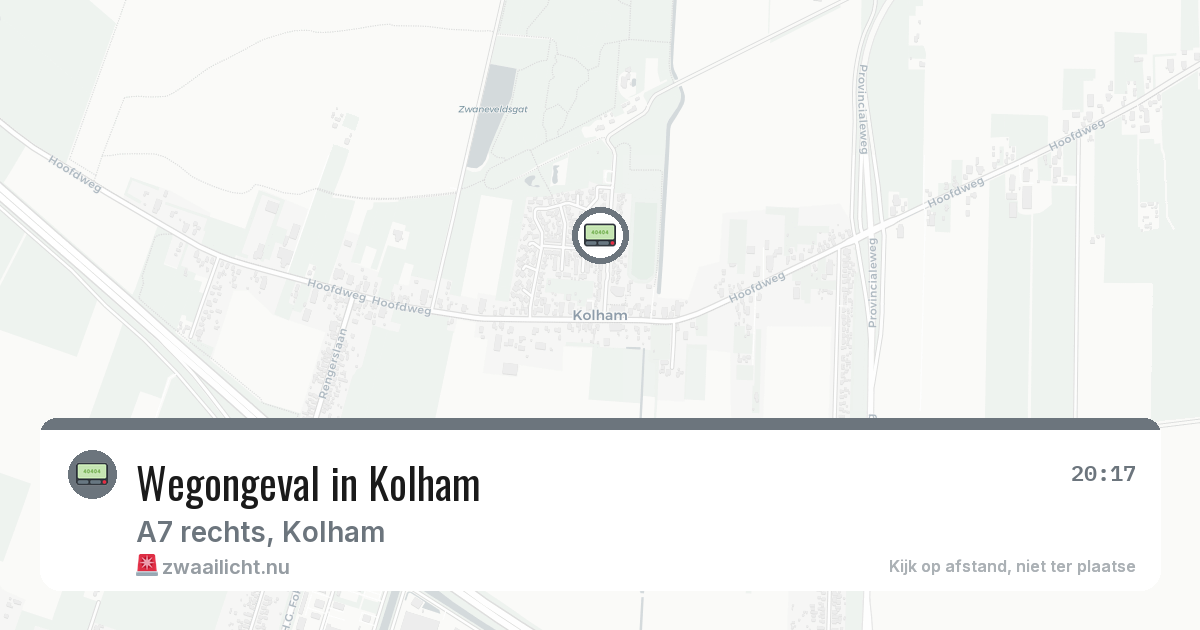 Wegongeval in Kolham — 1 feb 2026