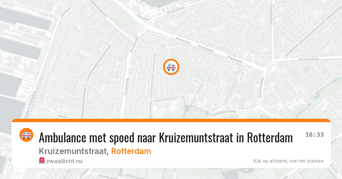 Ambulance met spoed naar Kruizemuntstraat in Rotterdam — 14 mrt 2026
