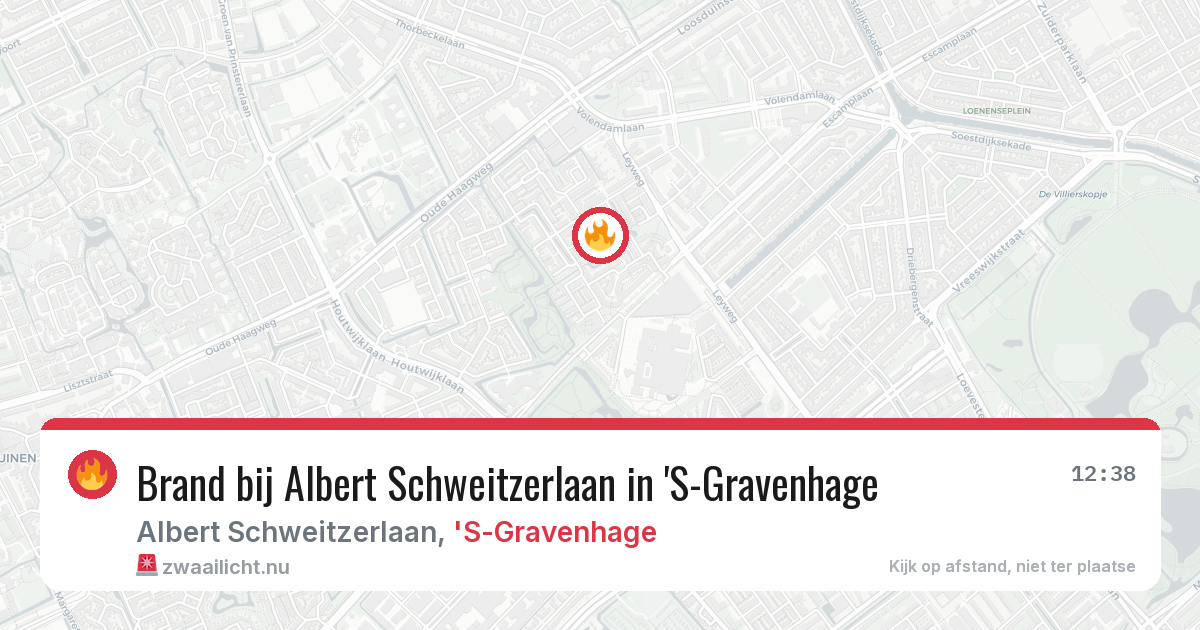 Brand bij Albert Schweitzerlaan in 'S-Gravenhage — 27 mei 2026