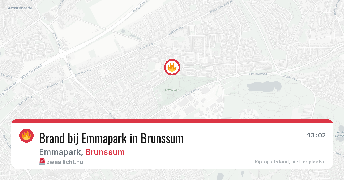 Brand bij Emmapark in Brunssum — 17 jul 2026