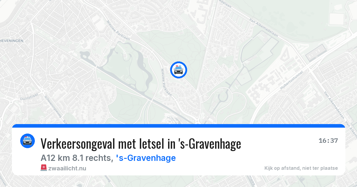 Verkeersongeval met letsel in 's-Gravenhage — 26 mrt 2026