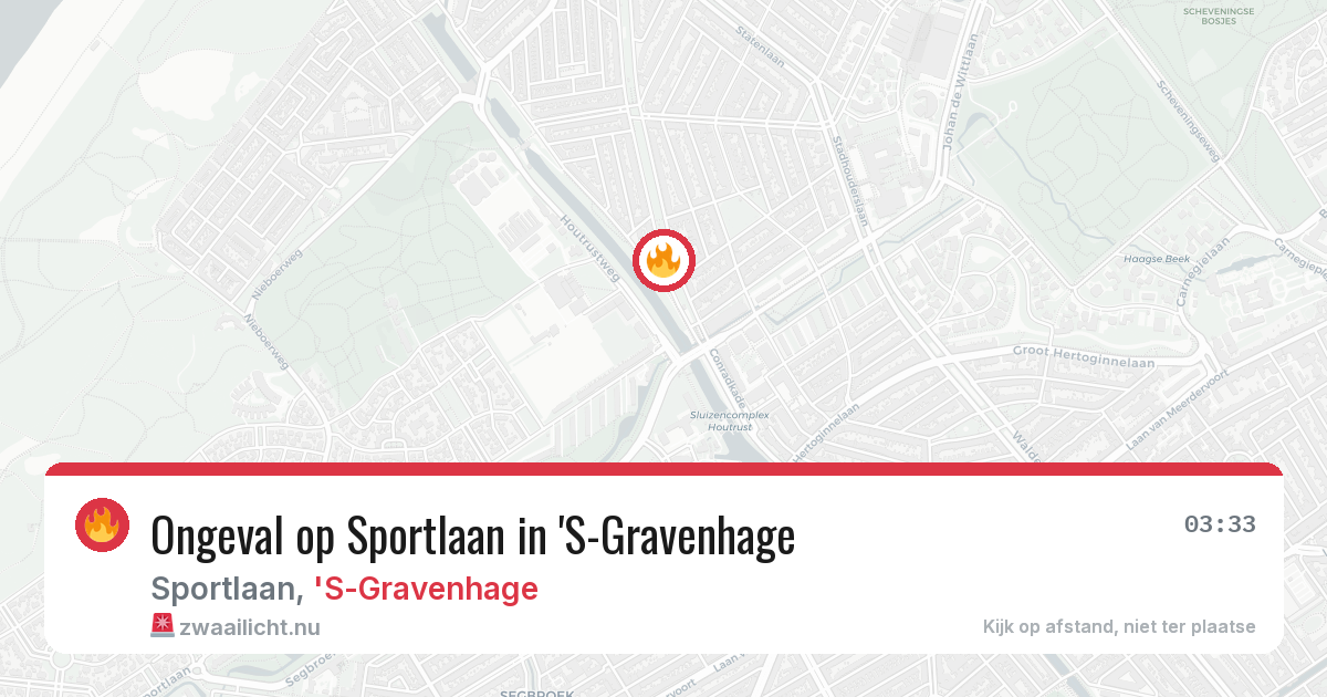 Ongeval op Sportlaan in 'S-Gravenhage — 4 jun 2026