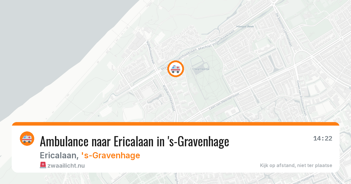 Ambulance naar Ericalaan in 's-Gravenhage — 13 jul 2026