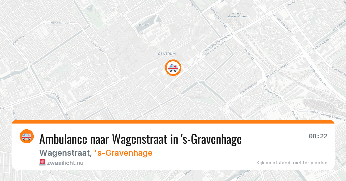 Ambulance naar Wagenstraat in 's-Gravenhage — 26 jul 2026