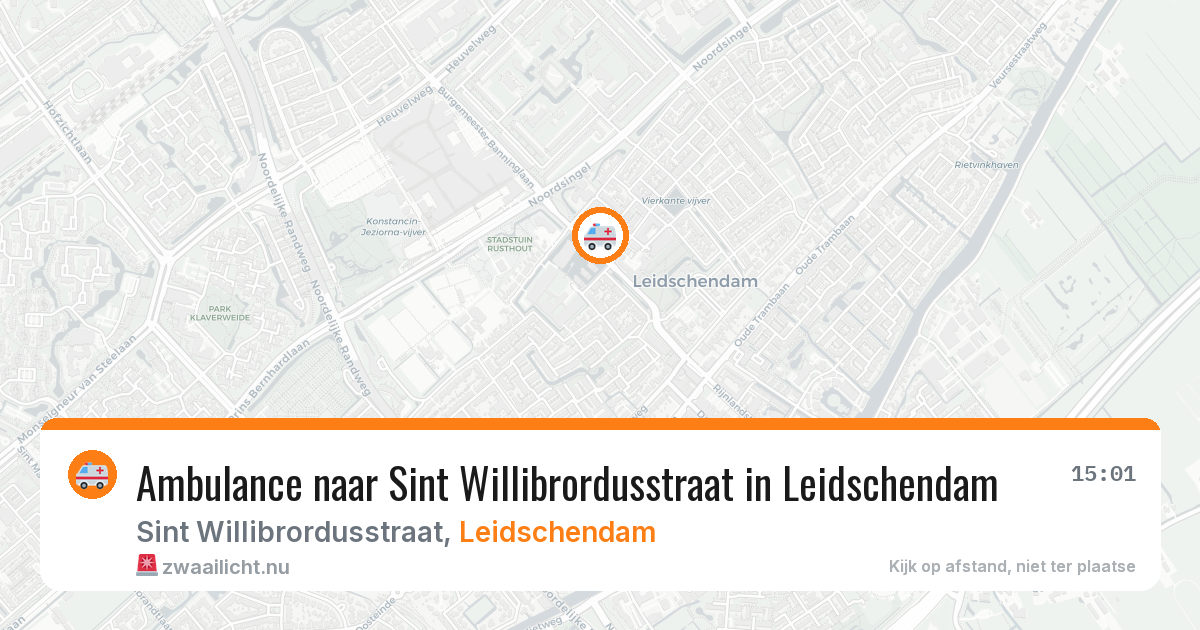 Ambulance naar Sint Willibrordusstraat in Leidschendam — 7 mei 2026