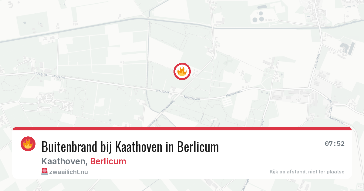 Buitenbrand bij Kaathoven in Berlicum — 5 jul 2026