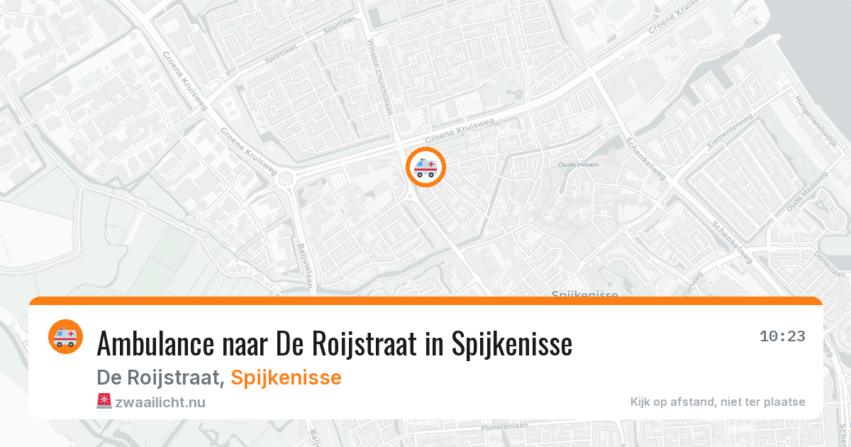 Ambulance naar De Roijstraat in Spijkenisse — 27 mei 2026