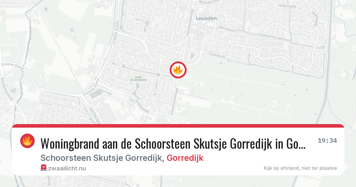Woningbrand aan de Schoorsteen Skutsje Gorredijk in Gorredijk — 17 jan 2026