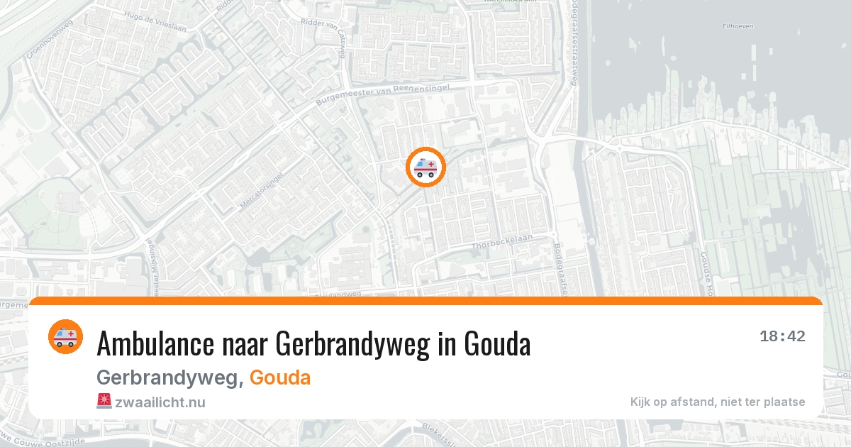 Ambulance naar Gerbrandyweg in Gouda — 12 jul 2026
