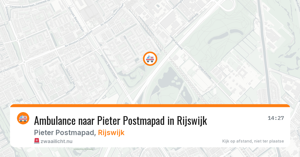 Ambulance naar Pieter Postmapad in Rijswijk — 4 jun 2026