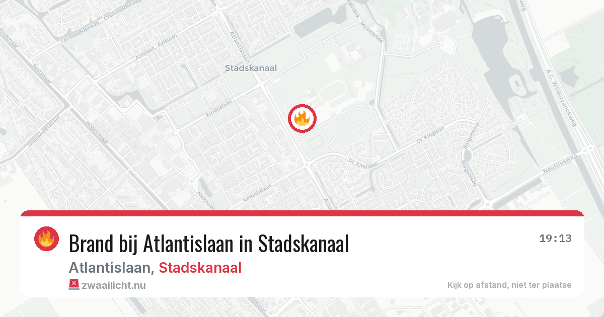 Brand bij Atlantislaan in Stadskanaal — 19 jan 2026