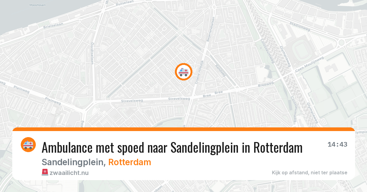 Ambulance met spoed naar Sandelingplein in Rotterdam — 20 mrt 2026