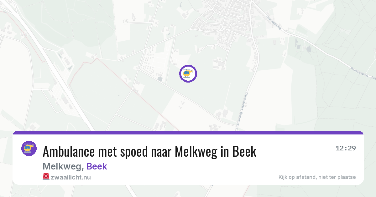 Ambulance met spoed naar Melkweg in Beek — 24 jul 2026