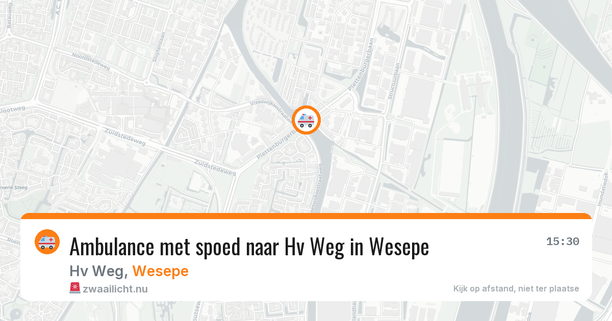 Ambulance met spoed naar Hv Weg in Wesepe — 20 jan 2026