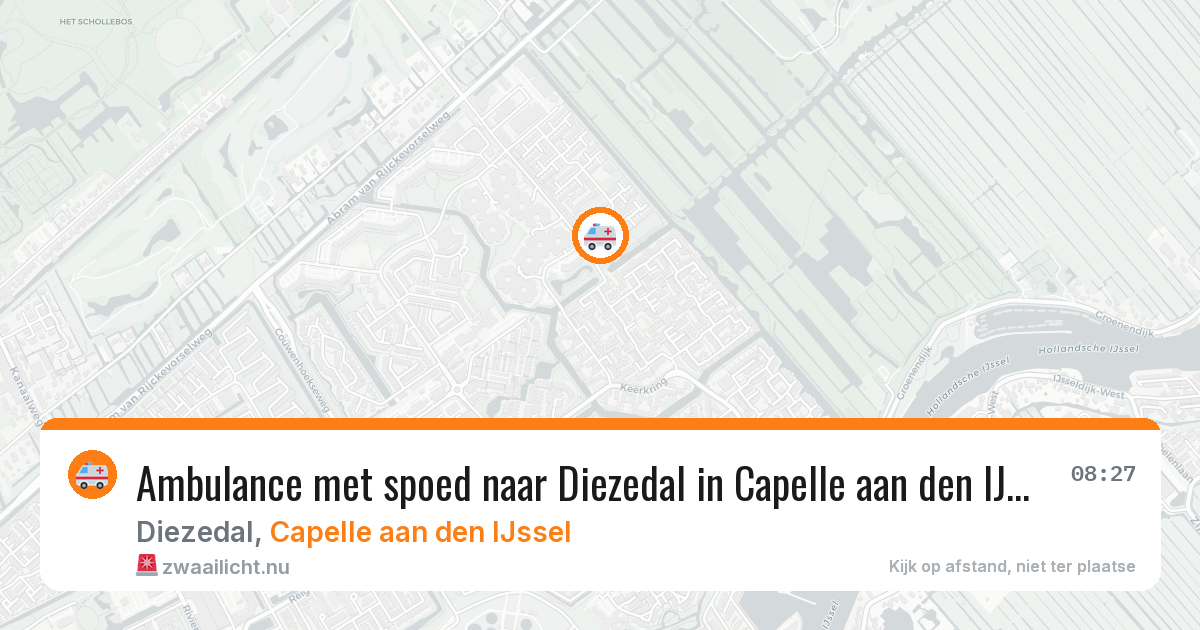 Ambulance met spoed naar Diezedal in Capelle aan den IJssel — 2 mrt 2026