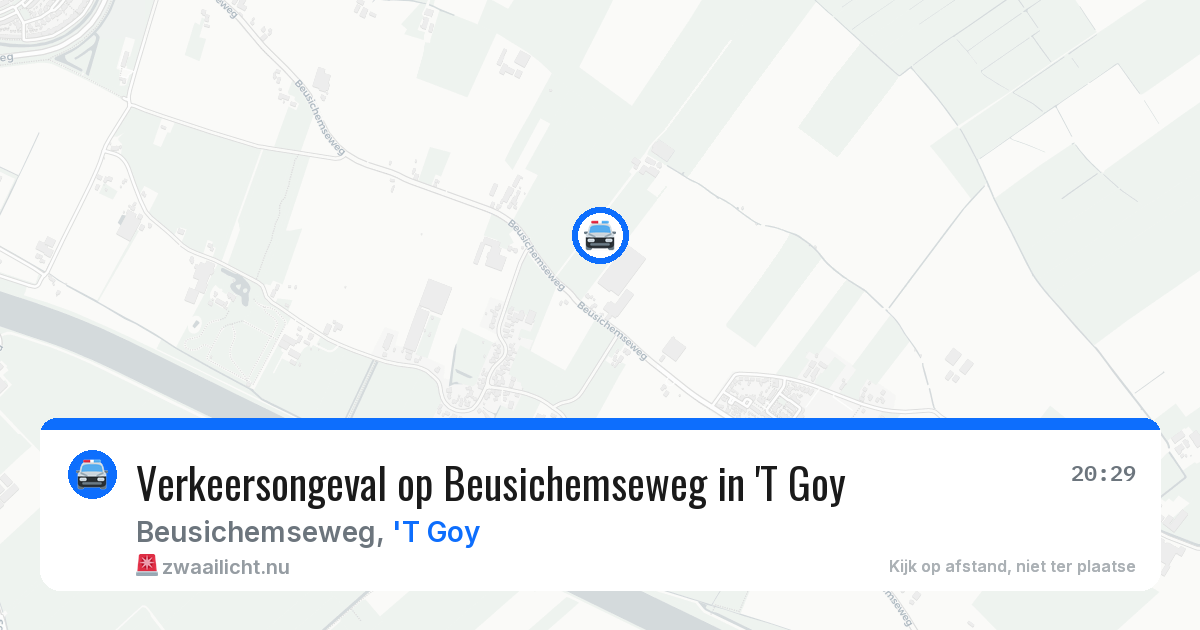 Verkeersongeval op Beusichemseweg in 'T Goy — 20 apr 2026