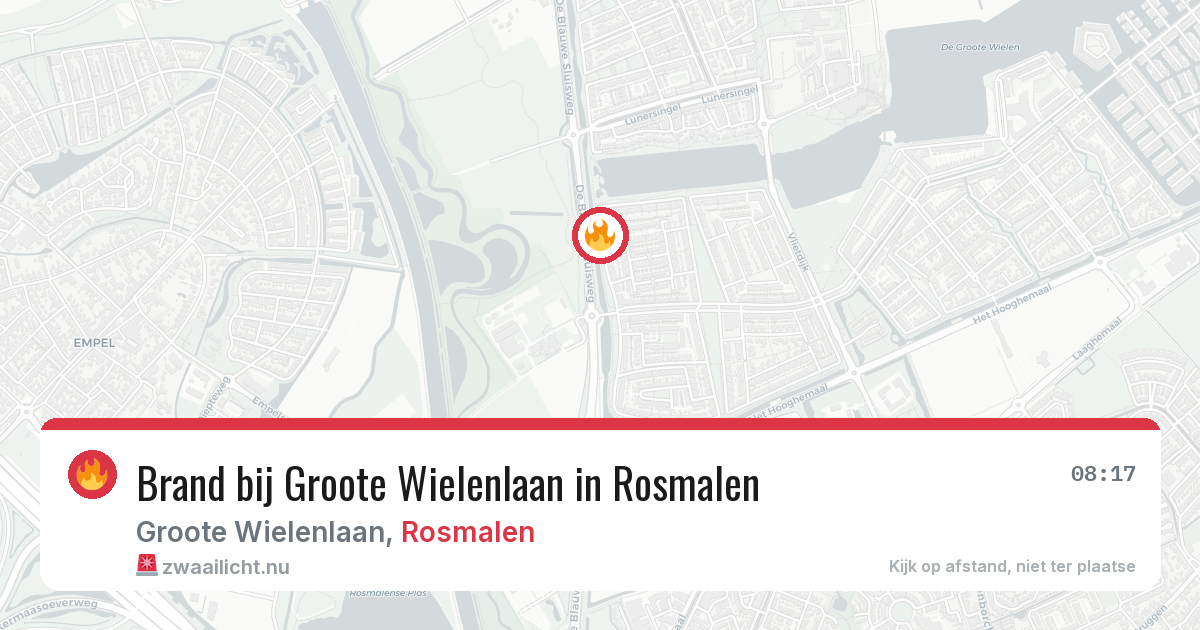 Brand bij Groote Wielenlaan in Rosmalen — 9 jul 2026