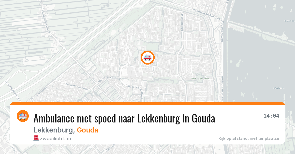 Ambulance met spoed naar Lekkenburg in Gouda — 15 feb 2026