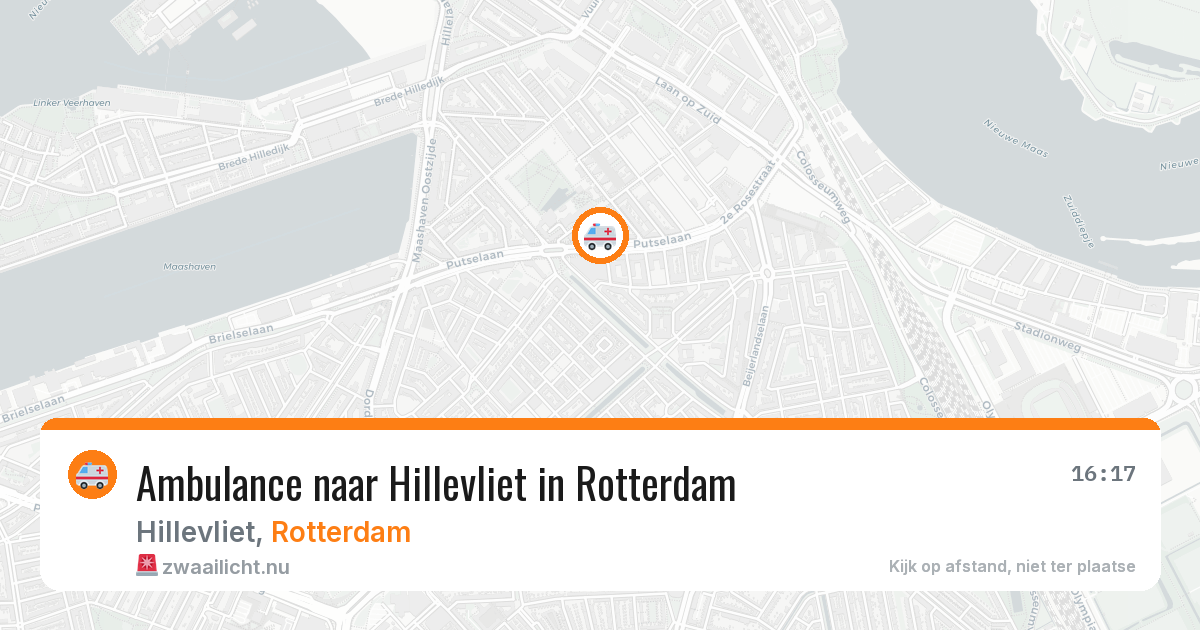 Ambulance naar Hillevliet in Rotterdam — 4 jun 2026