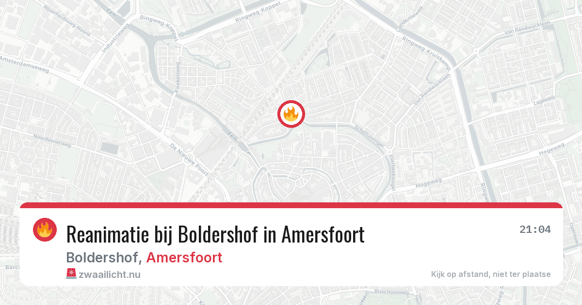 Reanimatie bij Boldershof in Amersfoort — 22 apr 2026