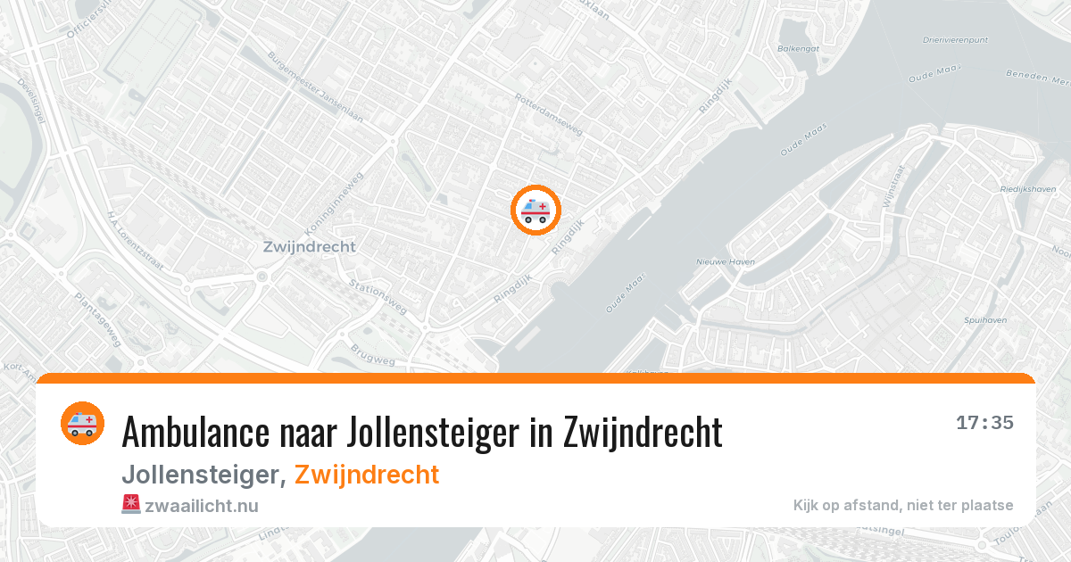 Ambulance naar Jollensteiger in Zwijndrecht — 12 mei 2026