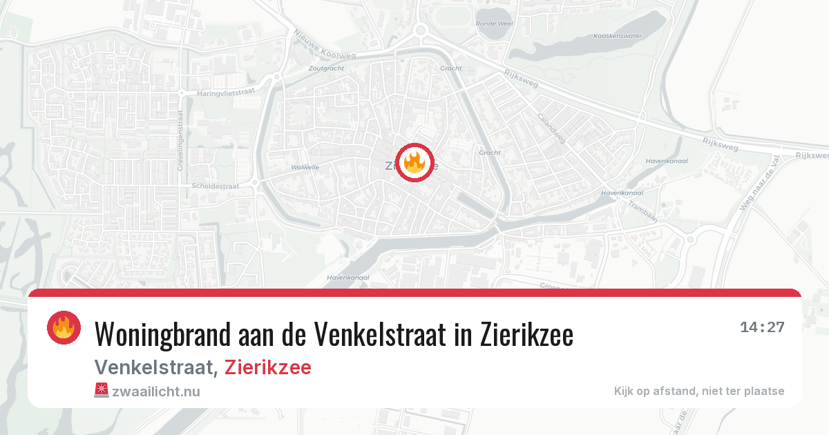 Woningbrand aan de Venkelstraat in Zierikzee — 23 apr 2026