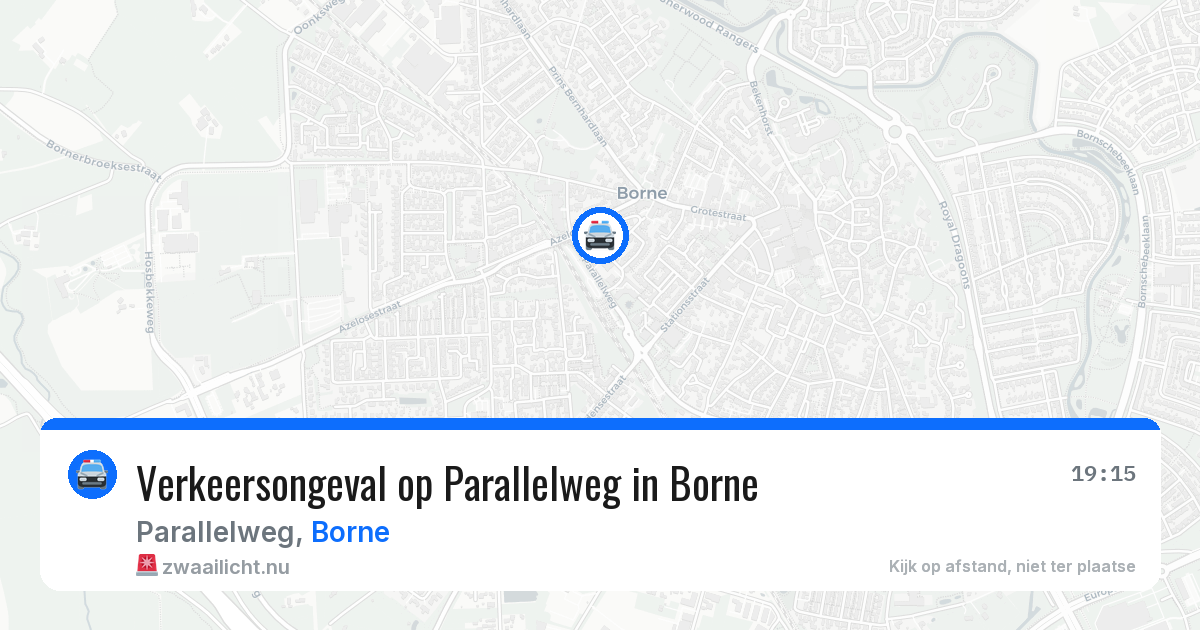 Verkeersongeval op Parallelweg in Borne — 13 apr 2026