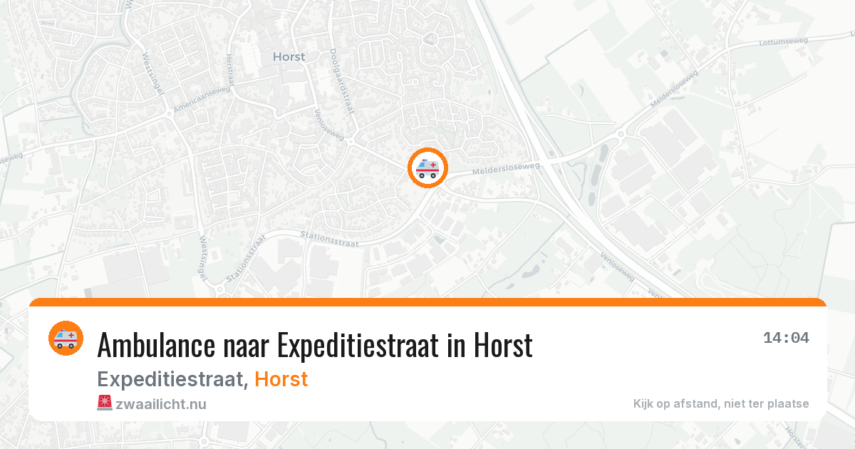 Ambulance naar Expeditiestraat in Horst — 10 jul 2026