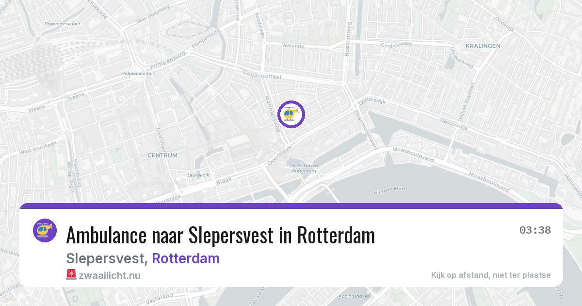 Ambulance naar Slepersvest in Rotterdam — 25 mei 2026