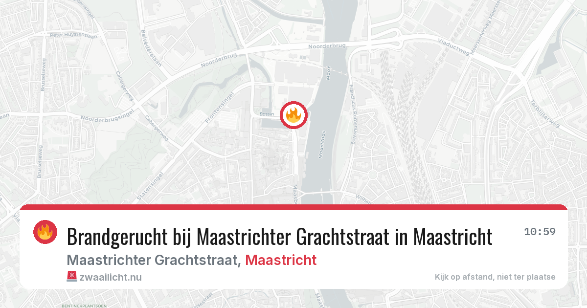Brandgerucht bij Maastrichter Grachtstraat in Maastricht — 2 apr 2026