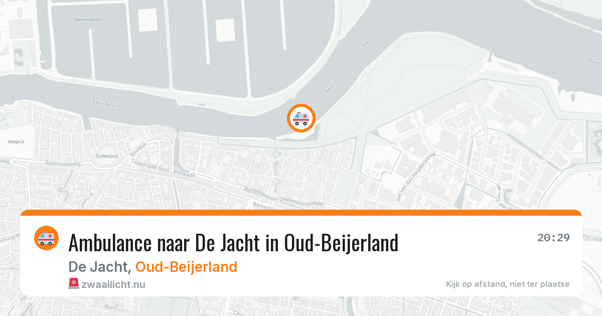 Ambulance naar De Jacht in Oud-Beijerland — 1 apr 2026