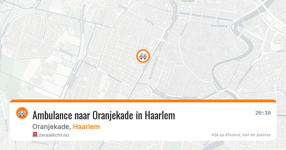 Ambulance naar Oranjekade in Haarlem — 16 jul 2026