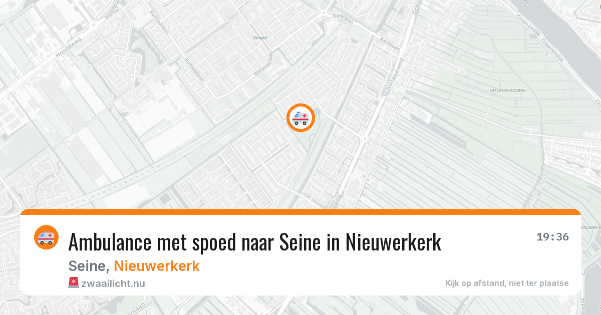 Ambulance met spoed naar Seine in Nieuwerkerk — 21 apr 2026