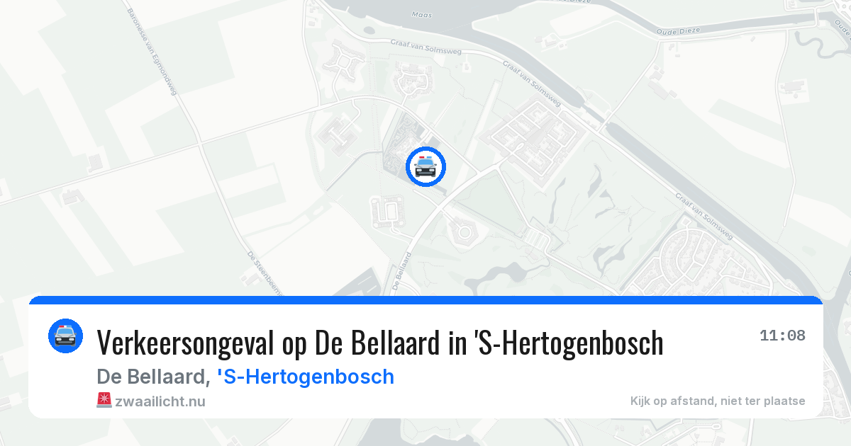 Verkeersongeval op De Bellaard in 'S-Hertogenbosch — 26 mrt 2026