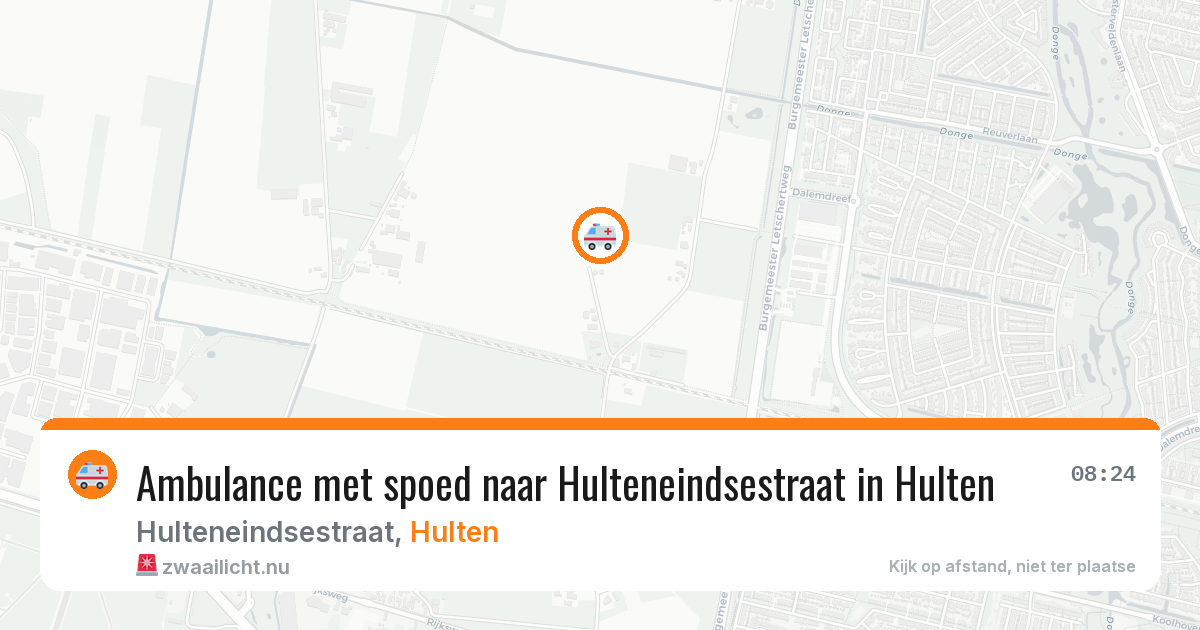 Ambulance met spoed naar Hulteneindsestraat in Hulten — 25 feb 2026