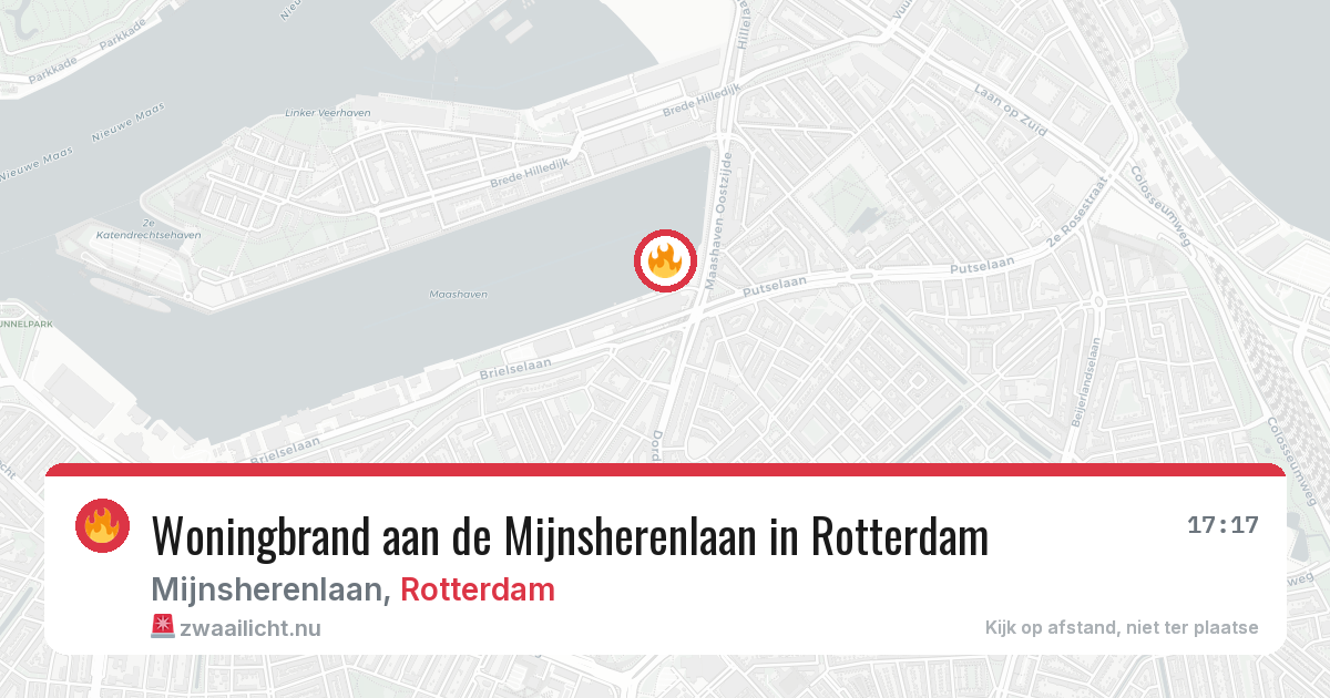 Woningbrand aan de Mijnsherenlaan in Rotterdam — 26 jul 2026