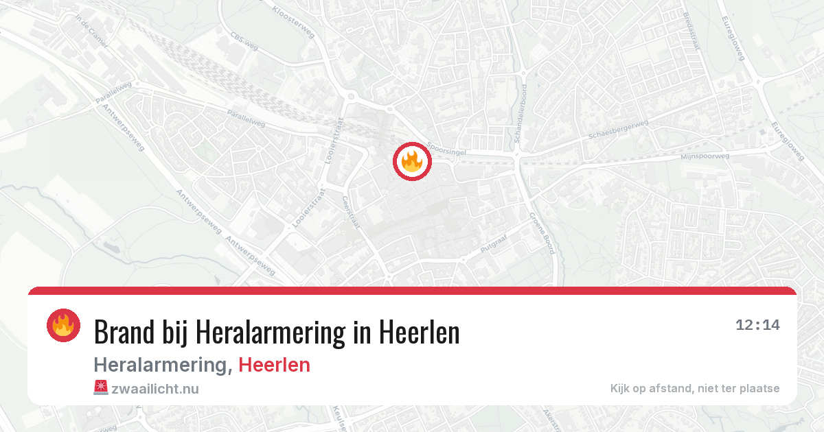 Brand bij Heralarmering in Heerlen — 4 apr 2026