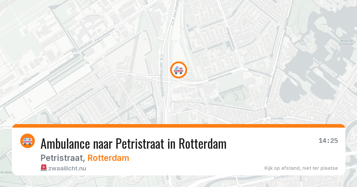 Ambulance naar Petristraat in Rotterdam — 21 jul 2026