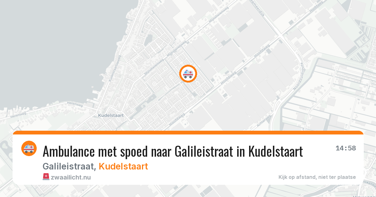 Ambulance met spoed naar Galileistraat in Kudelstaart — 12 mei 2026