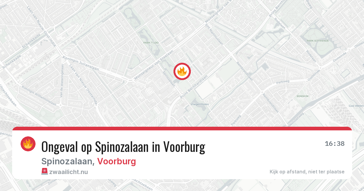 Ongeval op Spinozalaan in Voorburg — 26 mei 2026